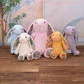 Personalized Embroidered Stuffed Animal Plush Bunny Rabbit, Custom Monogrammed Bunny Rabbit, Newborn Baby Plush Bunny, Valentine's Rabbit
