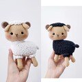 Crochet chubby sheep - Chubby sheep bear - Amigurumi Sheep, Stuffed toy, Baby toy, Gift for baby