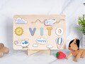 Custom Wooden Name Puzzle, Wooden Toys for Boy and Girl, Unique Personalized Gift, Montessori Baby Toy, Toddler Custom Gift