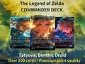 The Legend of Zelda Commander Deck • Tatyova, Benthic Druid as Link  • Custom MTG Cards • Premium Proxy Cards • Complete EDH Deck • Mtg Card