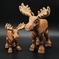 Moose / Articulated Sensory Moose/ 3D Printed / Personalized Gifts