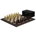 Isle Of Lewis Chess Set With I Ivory & Brown Resin Chess Pieces 3.5 Inch And Tiger Ebony Chess Board 20 Inch