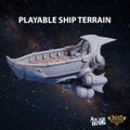 Falcon Racing Skiff – 3D Printed Resin Airship, Playable Deck, Tabletop RPG Terrain, Dungeons & Dragons Setpiece, Fast-Flying Miniature