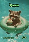 Raccoon MTG Tokens x3