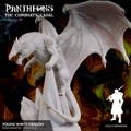 Young White Dragon – 3D Printed Dragon, Terrifying Resin Miniature, Tabletop RPG Boss Monster, Dungeons & Dragons Setpiece