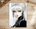 MTG Sleeves,White Elf Woman Card Sleeve,Art Card Sleeve,Card Sleeve Protectors, MTG Accessories, Gloss