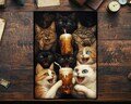Mtg Card Sleeves: Kitten Party Top Quality Sleeves, Suitable for all tcgs High Quality Foil/Holo