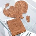 Wooden Puzzle Reasons I Love You, Personalized Heart Puzzle Piece for Couple,Custom Name Sign,Anniversary Gift for Her,Birthday Gift for Him