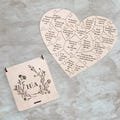 Personalized Puzzle Piece, Heart Shape Puzzle, Custom Newlyweds Gifts, Reason Why I Love You Puzzle Box, Bride & Groom, Rustic Wedding Decor