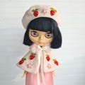 Blythe cape and beret Blythe clothes Blythe outfit OOAK blythe doll Custom Blythe doll clothes Blythe custom