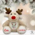 2024 Custom Christmas Reindeer Ornament: Personalized Family Gift, Festive Holiday Decor