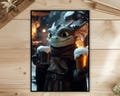 MTG Sleeves,Beer Dragon Art Card Sleeve,Card Sleeve Protectors, MTG Accessories, Foil/Holo