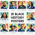 25 Black History Posters | Bulletin Board Display | Black History Decor | African American History | Printable Banner | Black Lives Matter