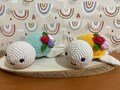Amigurumi Handmade Crochet Organic Yarn Turtle Toy , Amigurumi Finished Toy for Christmas Gift, Newborn Gift, Handmade Toy for Kids