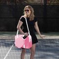 Pickleball Bags Tote for Women and Men, Pickleball Gifts for Women and Men, Large Capacity Pickleball Paddles Bags Totes (Pink)
