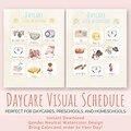 Daycare Visual Schedule Printable Routine Cards Chart for Kids Customizable Daily Activity Planner Digital Download Pesc Morning Afternoon