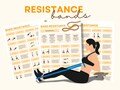 Resistance Band Workout Templates | Strength & Toning Exercises | Full Body and Targeted Workouts | Exercise Bands |Digital Download | PDF
