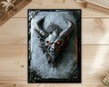 MTG Sleeves,Devil's Face,Art Card Sleeve,Card Sleeve Protectors, MTG Accessories, Foil/Holo