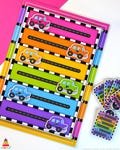 Printable Transport Worksheet, Left Right Activity, Positions, Directions, Color Sorting, Color Matching, Vehicles, Cars, Things That Go