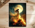 MTG Sleeves,A Beautiful Angel,Art Card Sleeve,Card Sleeve Protectors, MTG Accessories, Foil/Holo