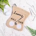Customized Golf Ball Sack with Name, Portable Flannelette Golf Ball Bag, Funny Golf Lovers Gift, Special Golf Players Gift, Sports Accessory