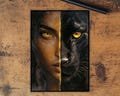 Mtg Card Sleeves: Half-human, half-beast Top Quality Sleeves, Suitable for all tcgs High Quality Foil/Holo