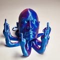 The Rock Fucktopus - Dwayne Johnson Octopus, Fidget Toy, 3D Printed, Stress Toy, Desk Toy, Gift for Him or Her