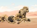Lion Family Flexible 3D Printed- Kids | Toy | Action | Great Gift | collectible décor animal lovers and wildlife enthusiasts Individual/Set