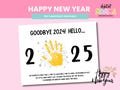 Happy New Year Handprint Printable Keepsake, New Year Craft, New Year 2025 Printable, New Year Firework Activity, Classroom Resource, PDF