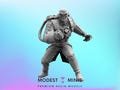 Skull Cubed - 40mm  Miniature | DnD Mini | Superhero | Trident