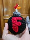 Handmade Crochet F Bomb Plush – Funny Stress Relief Gift for Office Workers, Teachers, Nurses, and Retirees