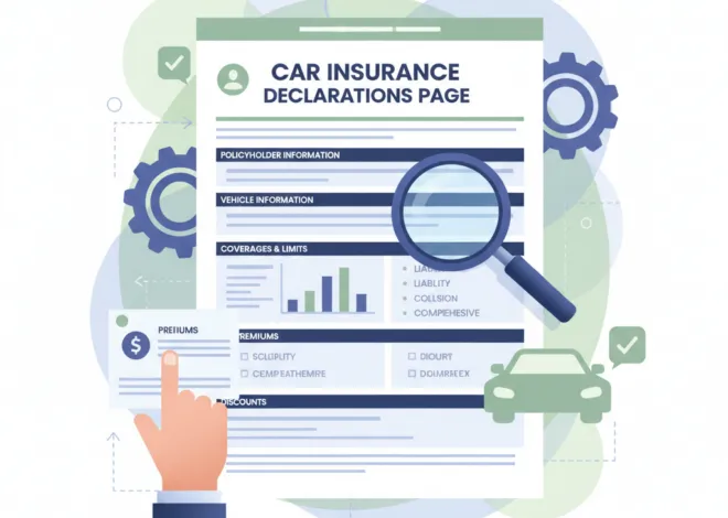 How to read your car insurance declarations page