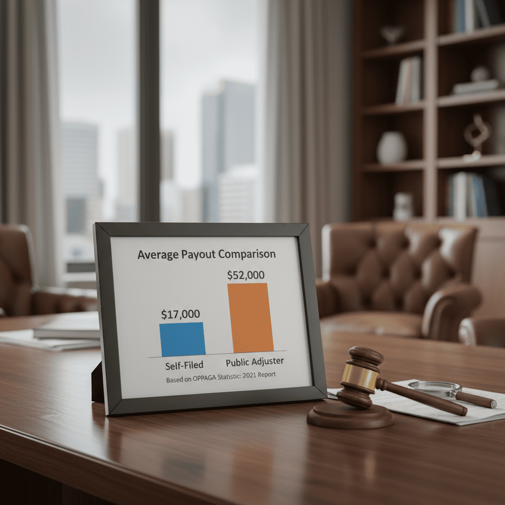 Your Step-by-Step Guide to Filing an Insurance Claim A comparative chart showing