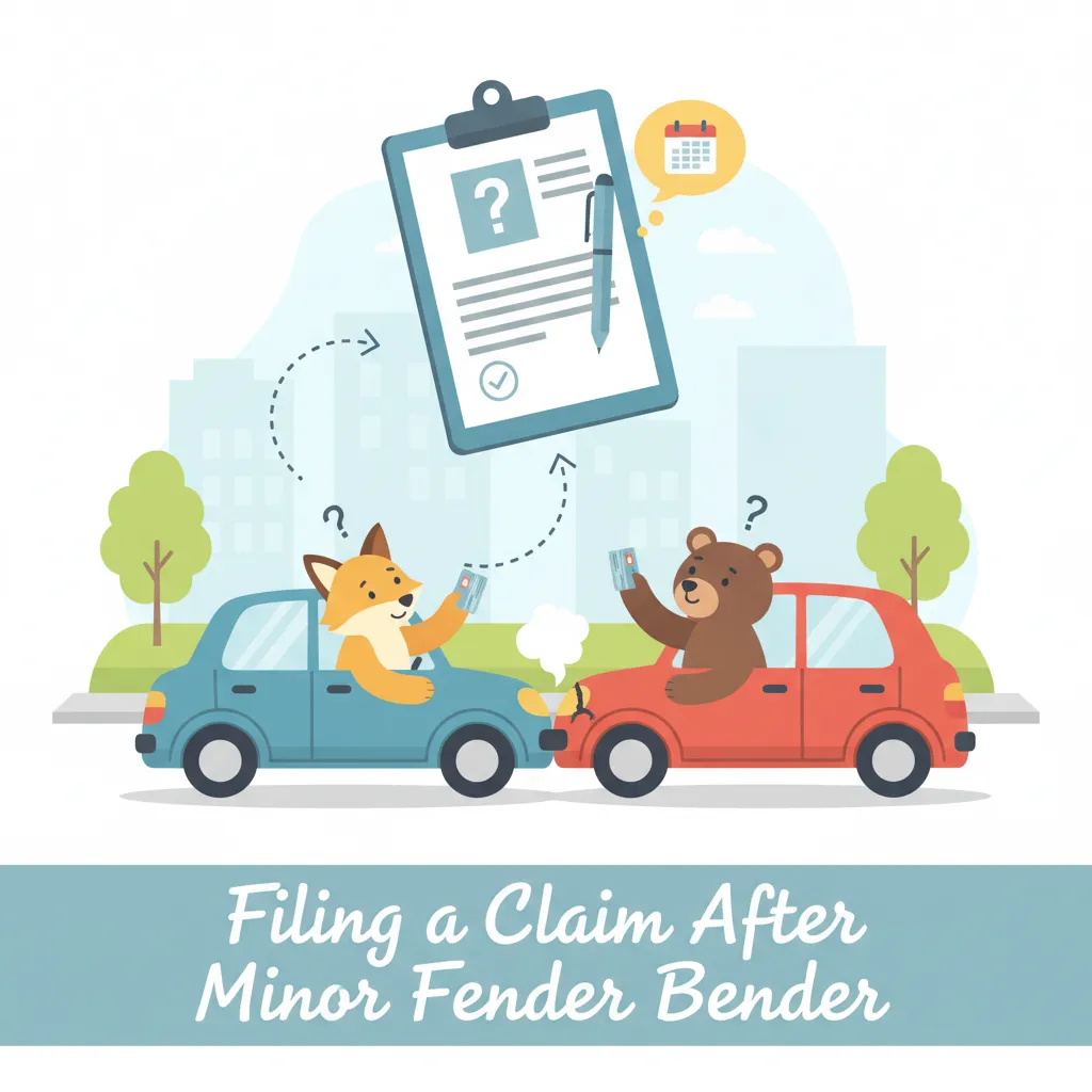 Filing a claim after a minor fender bender